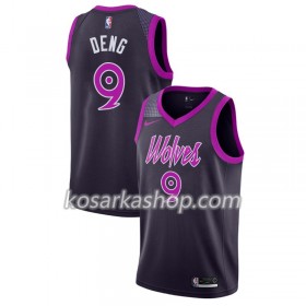 Dres Minnesota Timberwolves Luol Deng 9 Nike 2018-19 City Edition Ljubičasta Swingman
